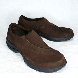 NWT.MERRELL Topo Curve Brown Leather Slip-On Loafers Shoes  Womens Size US 9
